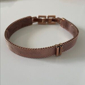 Stella & Dot / KEEP Collective Rose Gold Mesh Bracelet